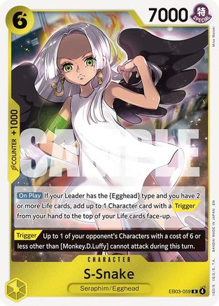 S-Snake (EB03-059) Extra Booster: One Piece Heroines Edition Foil