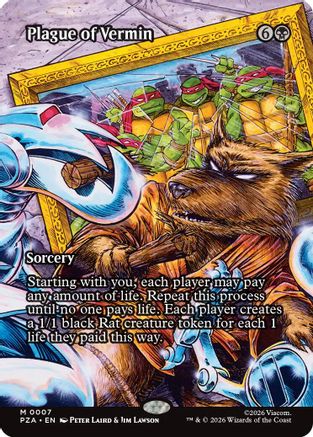 Plague of Vermin (Borderless) (PZA-007) - Teenage Mutant Ninja