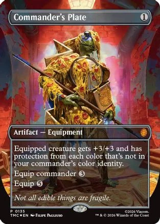 Commander's Plate (Borderless) (TMC-135) - Commander: Teenage