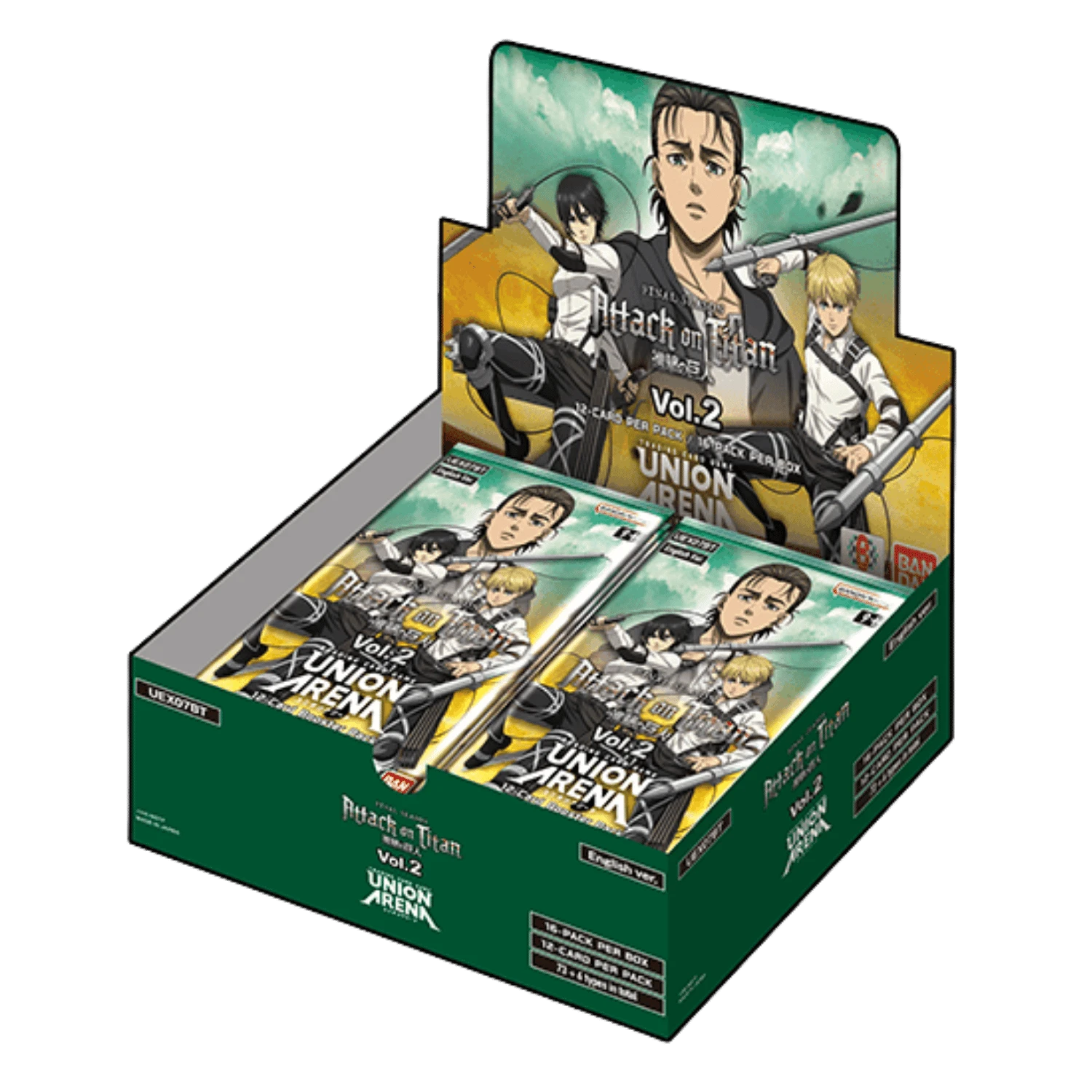 Union Arena TCG: Attack on Titan Vol.2 UEX07BT - Booster Box