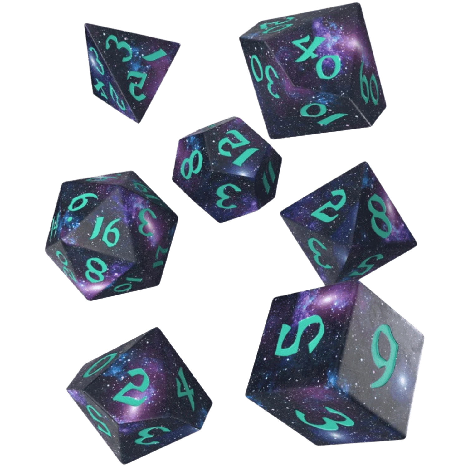 Full Art Dice Set: Stardust (7ct) - Game Nerdz