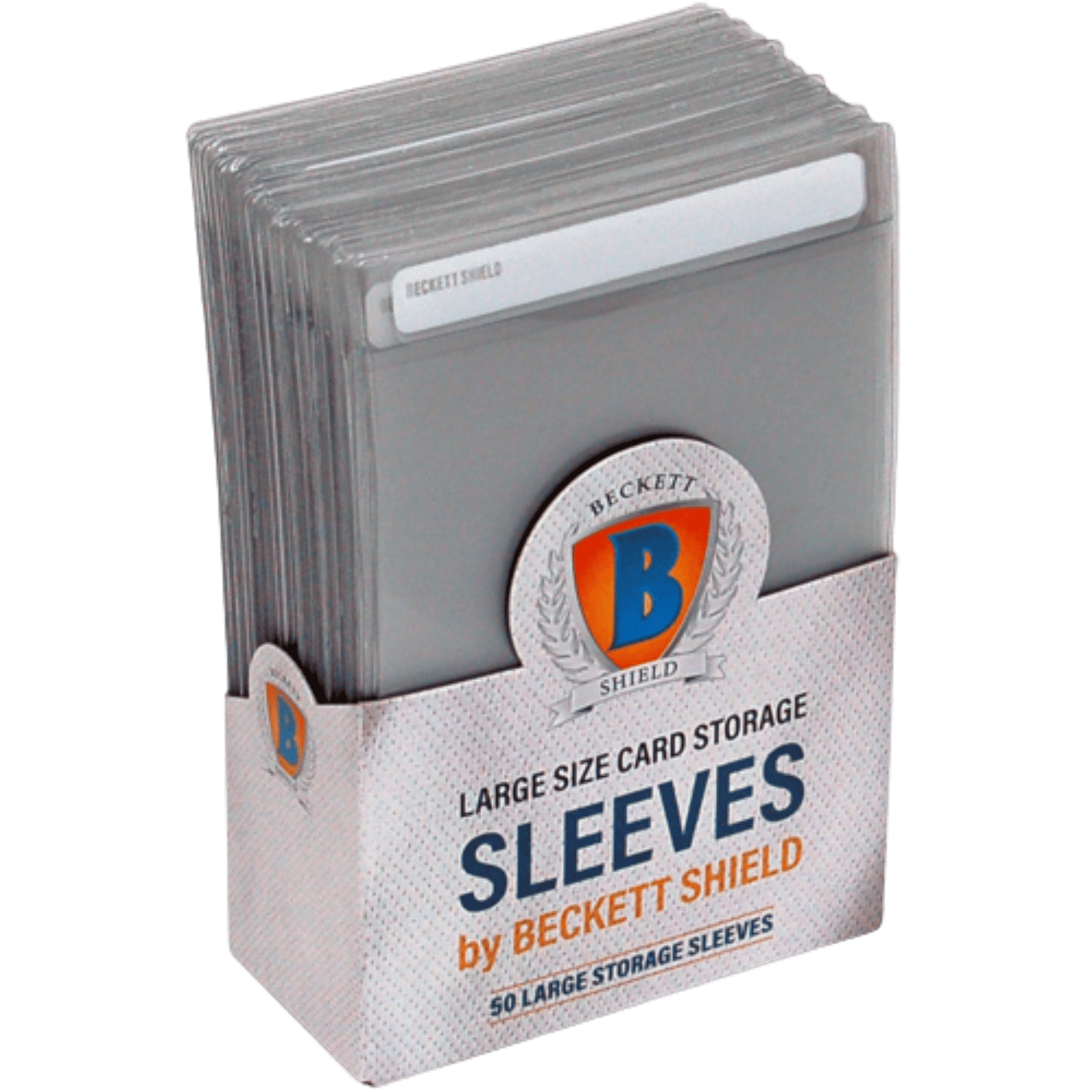 Beckett Shield: Large Size Card Storage Sleeves (50ct) - Game Nerdz Beckett Shield: Large Size Card Storage Sleeves (50ct) - Game Nerdz