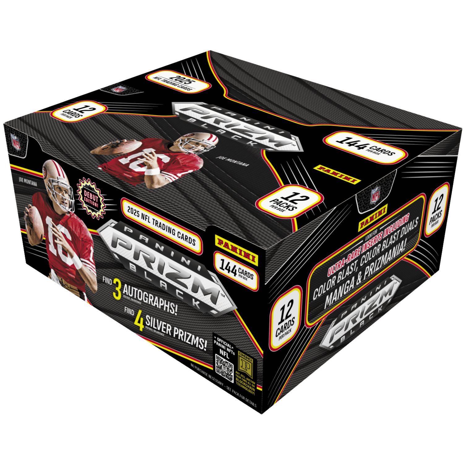 2025 Panini Prizm Black Football Hobby Box - Game Nerdz
