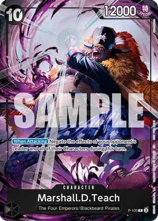Marshall.D.Teach (Event Pack Vol. 8) (P-100) One Piece Promotion