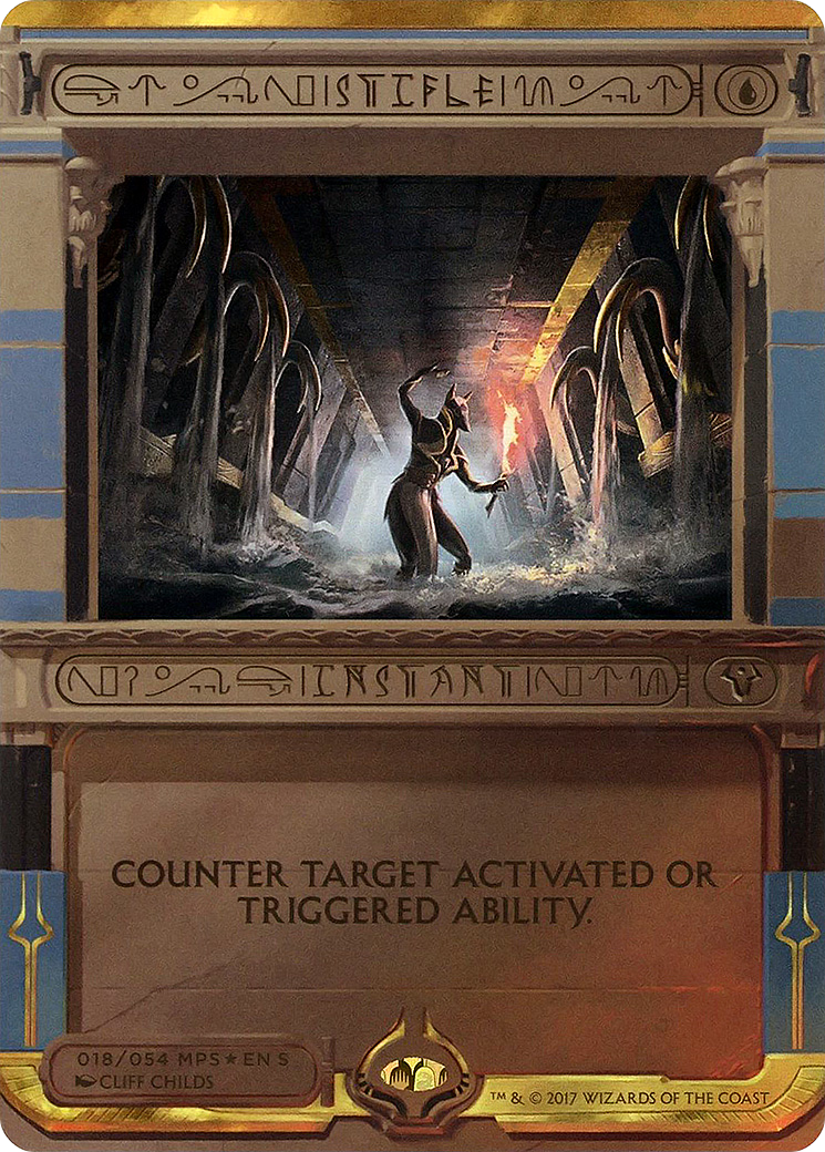 Stifle (MP2-018) - Amonkhet Invocations (Borderless) Foil (LP) - Game Nerdz