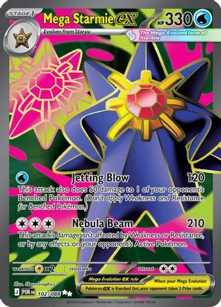 Mega Starmie ex - 102/088 - ME03 Perfect Order Holofoil - Game Nerdz