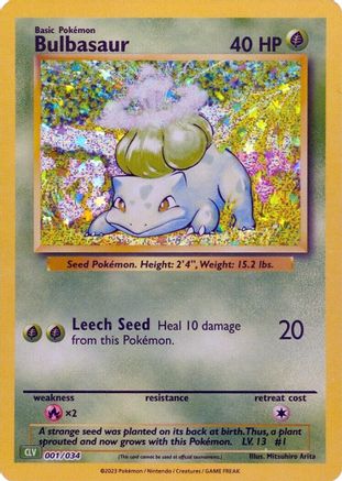 Bulbasaur 1 - Trading Card Game Classic Holofoil - Game Nerdz
