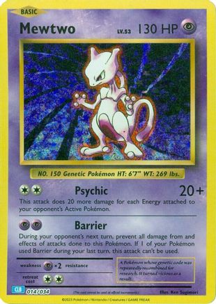 mewtwo pokemon card 14 Ultra Rare Pokemon Card Mewtwo Black Star Promo #14- PSA 9