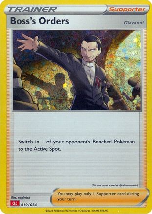Boss's Orders (CLC) 19 - Trading Card Game Classic Holofoil Boss's Orders (CLC) 19 - Trading Card Game Classic Holofoil