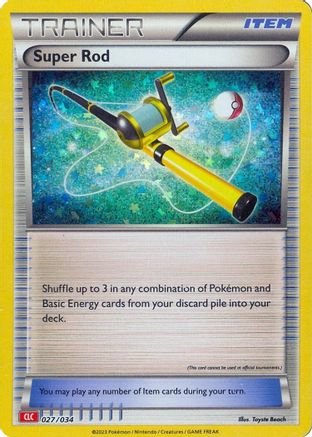 Super Rod (CLC) 27 - Trading Card Game Classic Holofoil - Game Nerdz