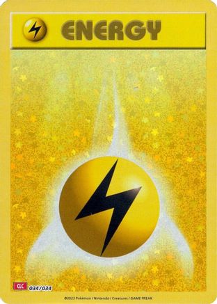 Basic Lightning Energy 34 - Trading Card Game Classic Holofoil - Game Nerdz Basic Lightning Energy 34 - Trading Card Game Classic Holofoil - Game Nerdz