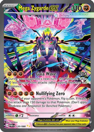 Mega Zygarde ex - 120/088 120 - ME03 Perfect Order Holofoil - Game