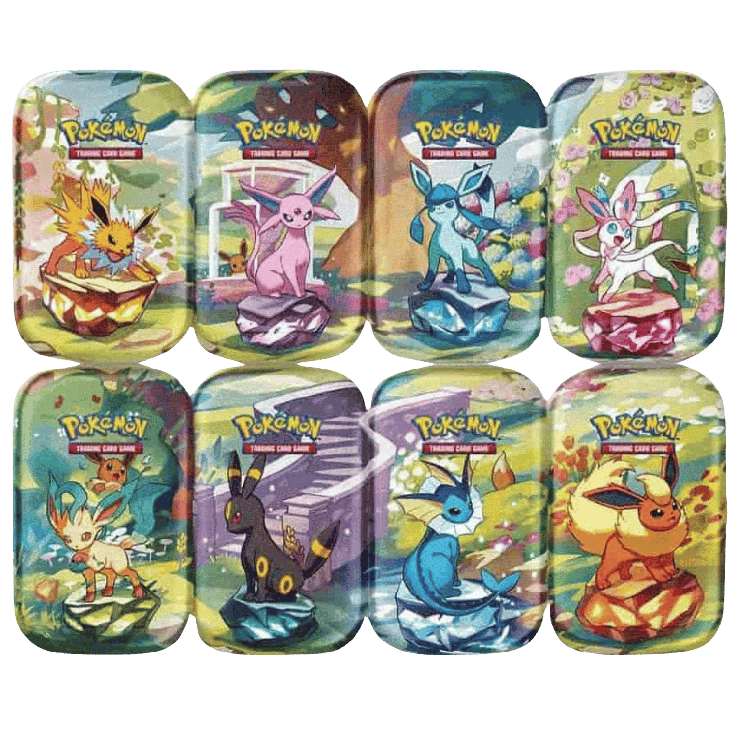 Pokemon: Scarlet & Violet - Prismatic Evolutions - Mini Tin (Set of 8)  (REISSUE) - Game Nerdz