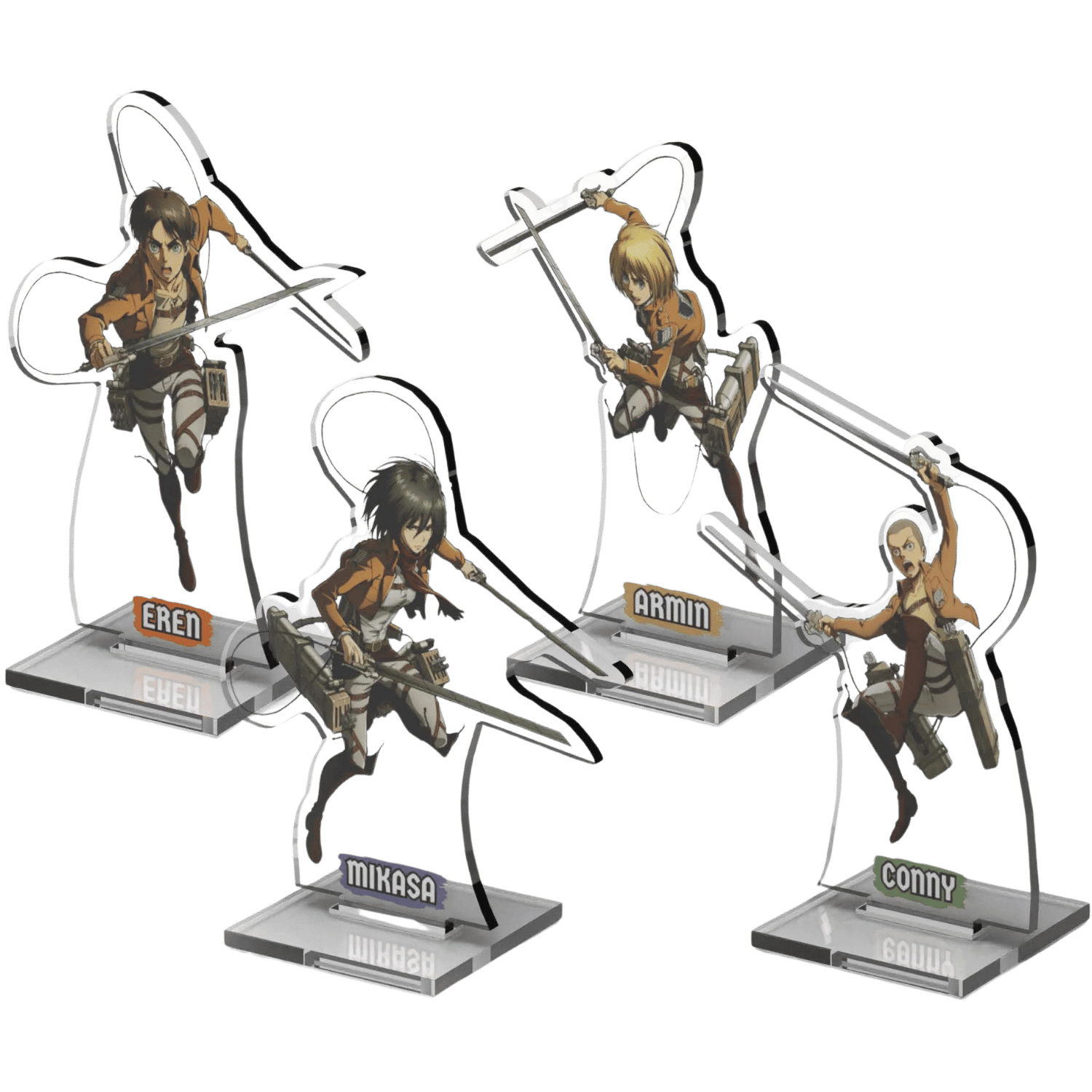 Attack on Titan: 2DZ Acrylic Standees Pack 1 (Eren, Mikasa, Armin