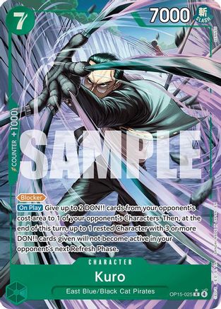 Kuro (Alternate Art) (OP15-025) Adventure on Kami's Island Foil