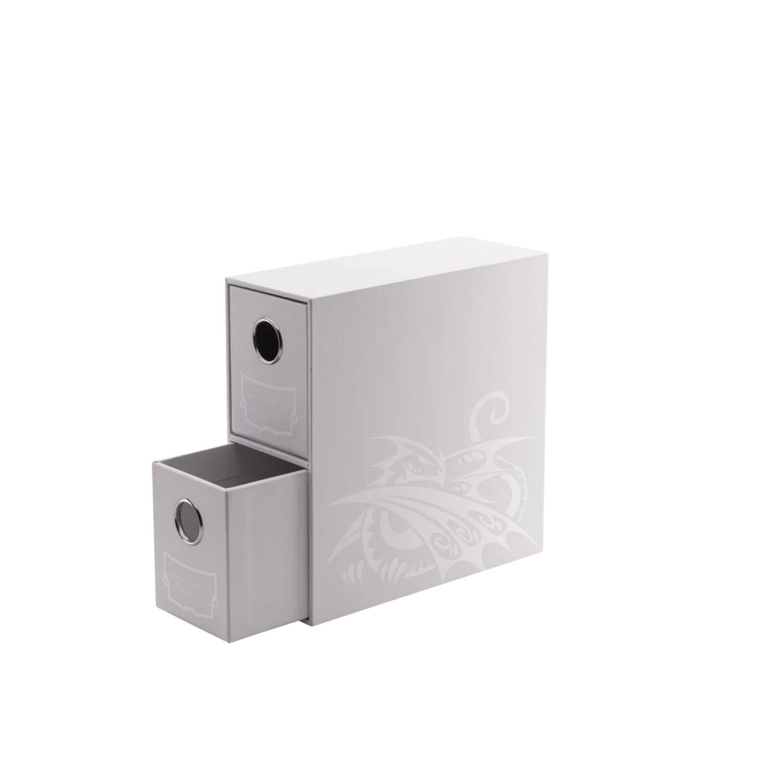 Dragon Shield: Fortress - 2-Card Drawers Vertical - White - Game Nerdz