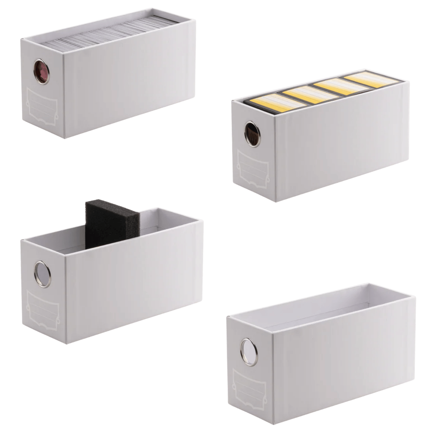 Dragon Shield: Fortress - 2-Card Drawers Vertical - White - Game Nerdz
