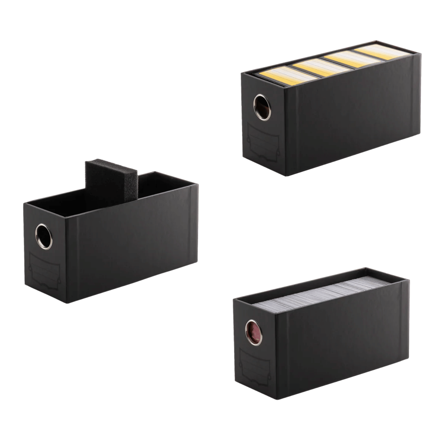 Dragon Shield: Fortress - 2-Card Drawers Vertical - Black - Game Nerdz