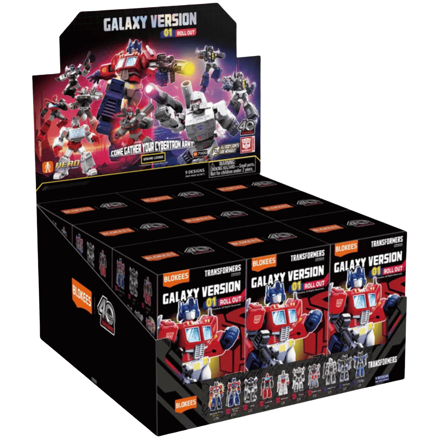 Blokees: Transformers - Galaxy Version 01 Roll Out - Display Box