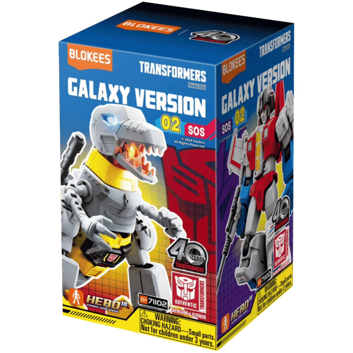 ブルーキャット　Blokeesトランスフォーマー 2BOX Blokees: Transformers - Galaxy Version 02 SOS - Blind Box - Game Nerdz