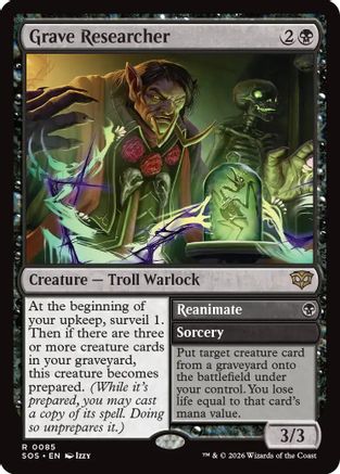 magic the gathering holographic cards value Spellseeker (Foil Etched) [Commander Masters] When Keruga Grave Researcher (SOS-085) - Secrets