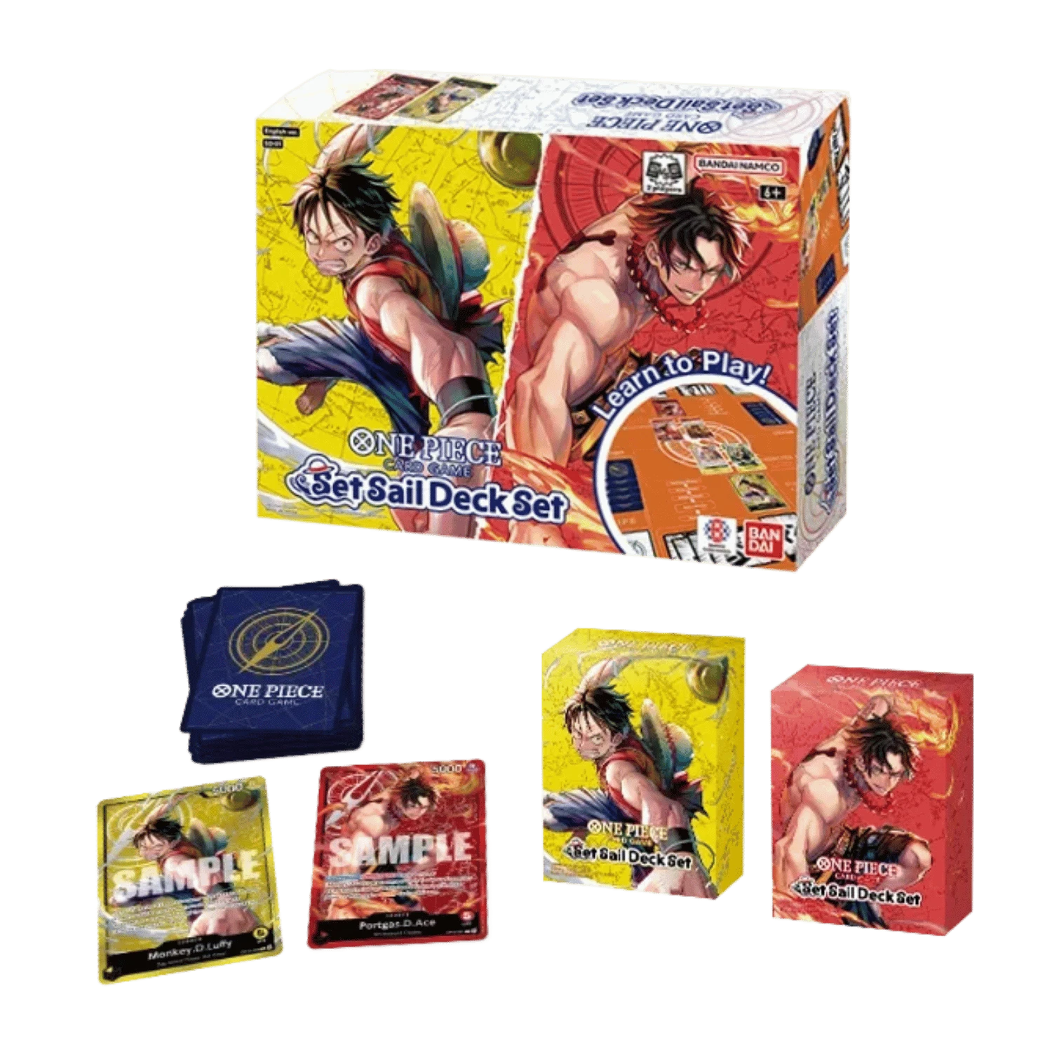 ONE PIECE 船長&副船長コンビ　悟空&ベジータ　SET One Piece TCG: Set Sail Deck Set (SD-01) - Game Nerdz