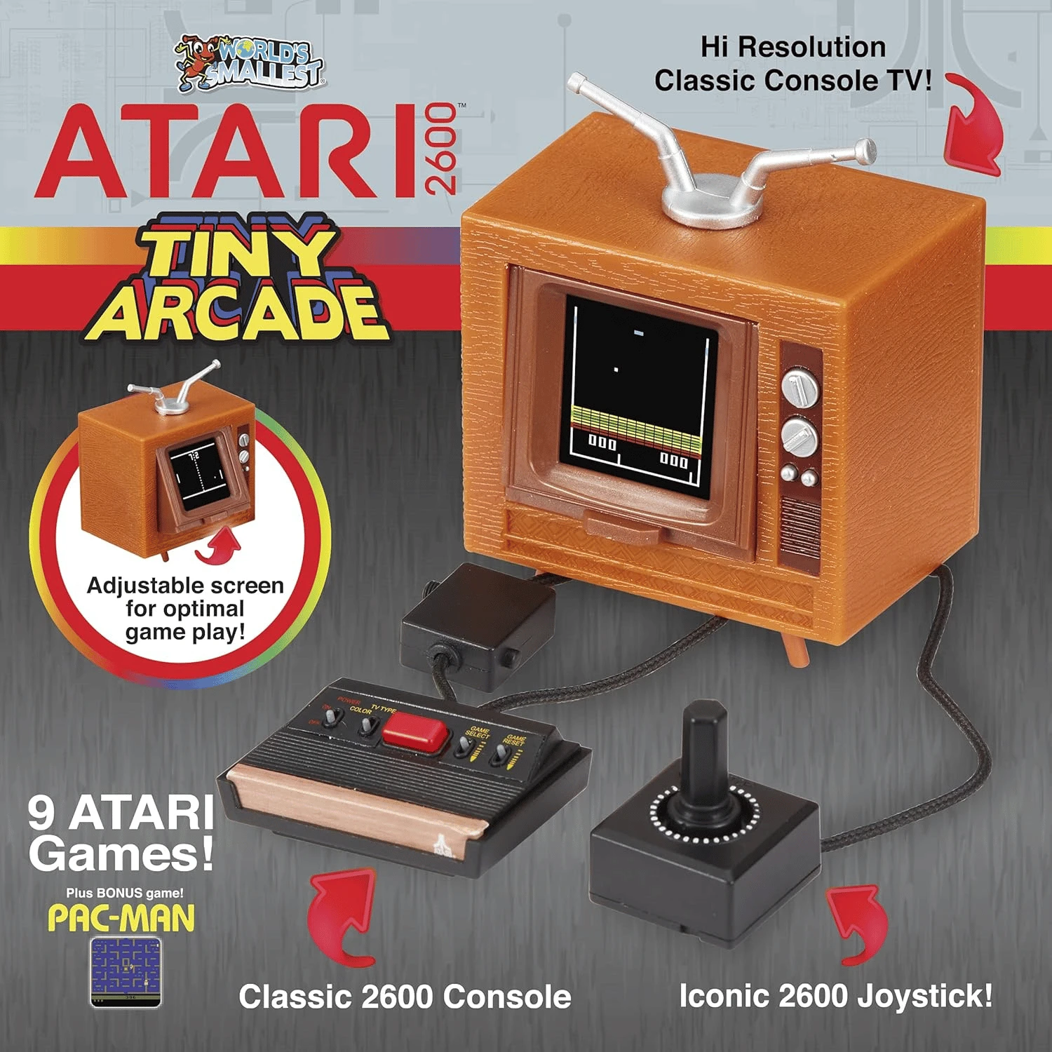 World's Smallest: Tiny Arcade Atari 2600 - Game Nerdz