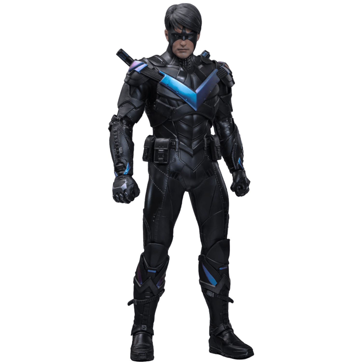 Bastón De Combate De Nightwing Arkham Knight – Réplica De 46 Cm Para Coleccionistas