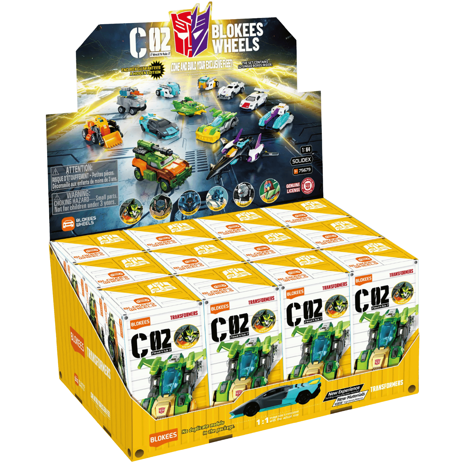 バラ売り可 Blokees wheels トランスフォーマー まとめて Blokees Wheels: Transformers C02 Wreck'N Rule - Display Box (12