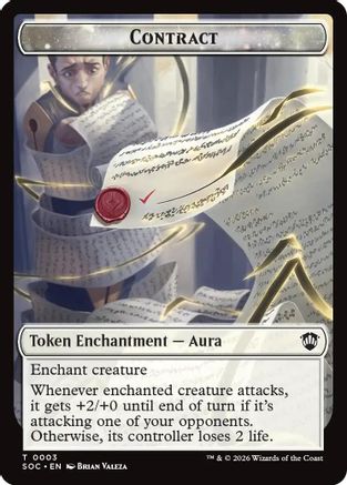 Contract // Copy Double-Sided Token (SOC-3 // 1) - Commander: Secrets of Strixhaven - Game Nerdz Contract // Copy Double-Sided Token (SOC-3 // 1) - Commander: Secrets of Strixhaven - Game Nerdz