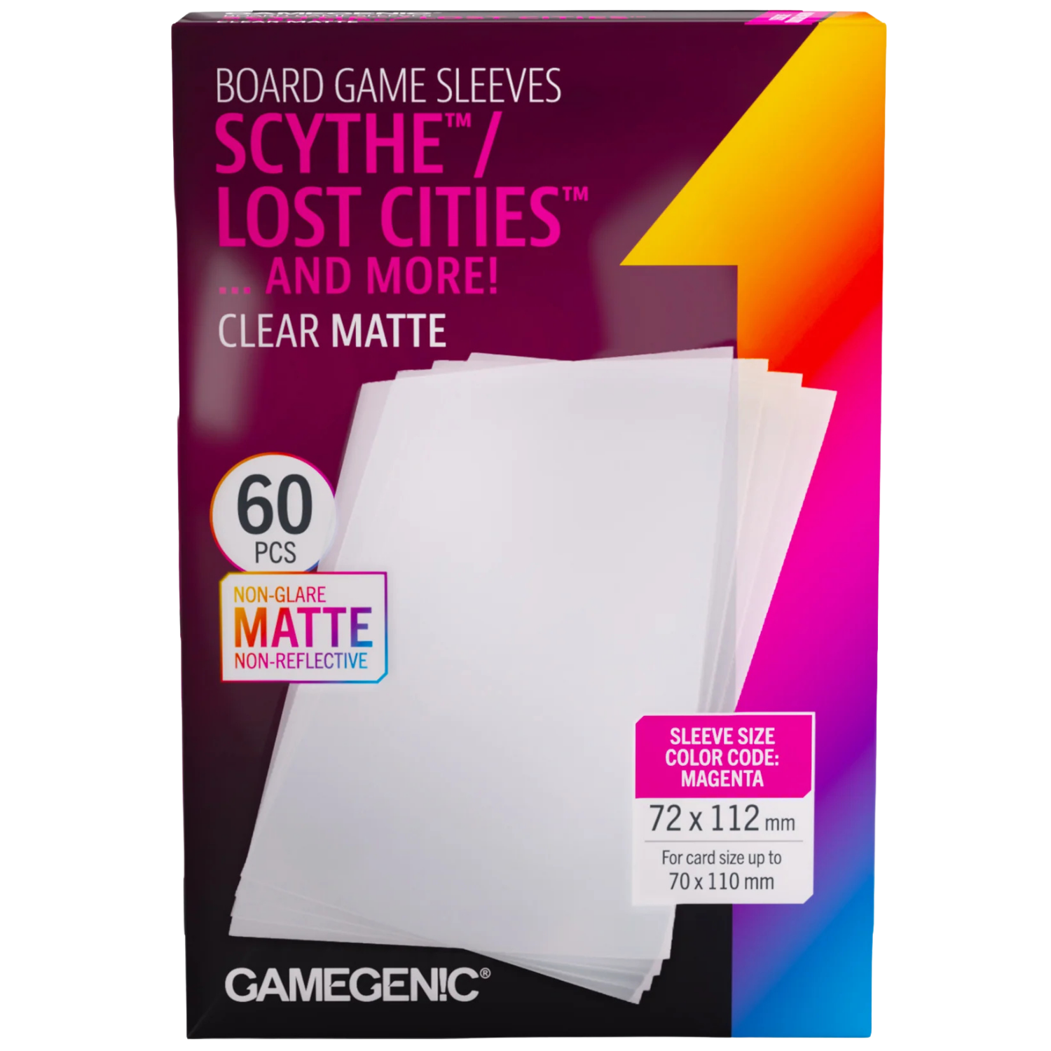 lost cities card sleeves Sleeve Kings Standard – 110 Count, Clear 60 Micron Thickness, Large Size (70 x 110 mm), Compatible with Scythe & More – SKU: SKS-8813 : Toys & Games 10% More Sleeves Lost Cities: The Board Game