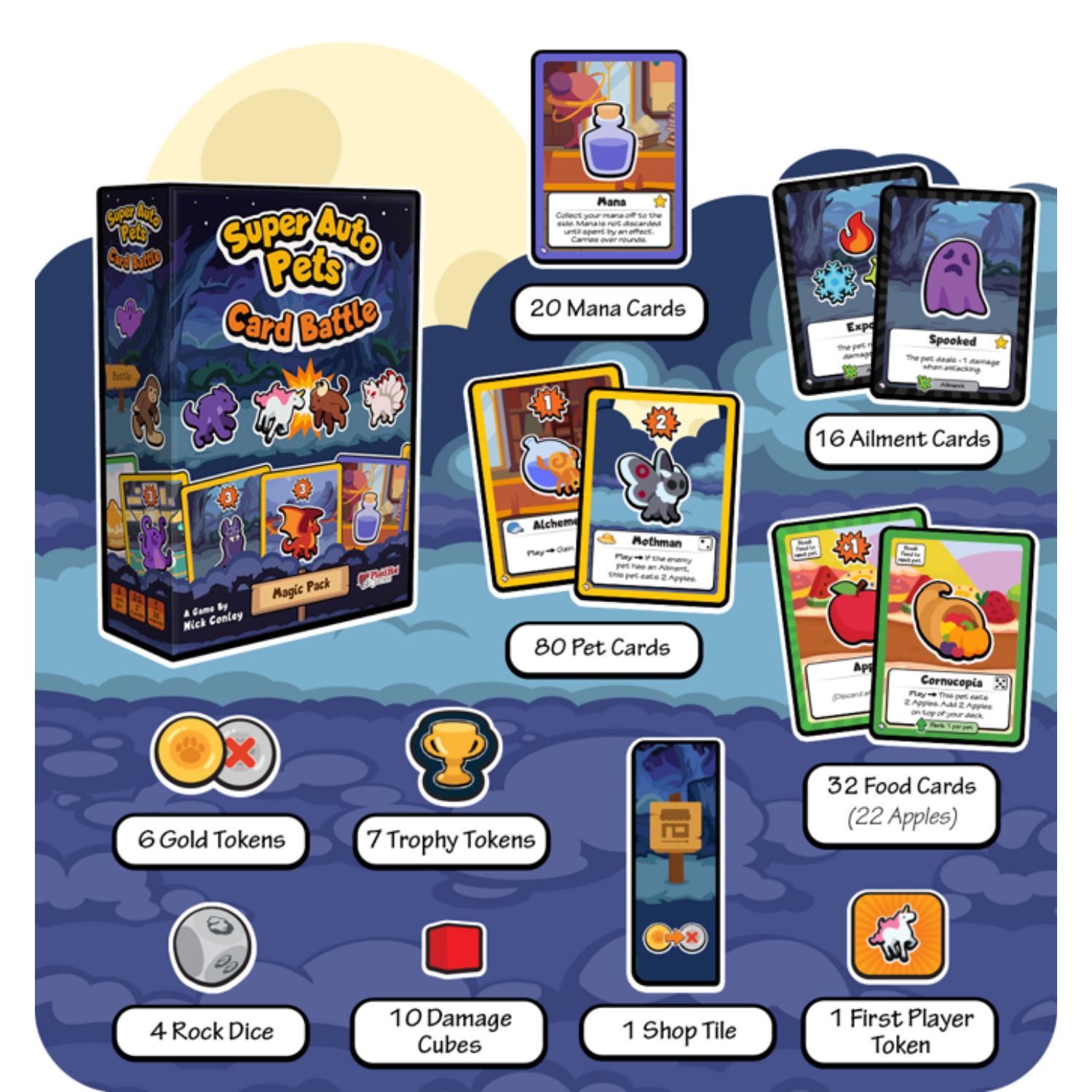 Super Auto Pets Card Battle: Magic Pack (PREORDER) - Game Nerdz