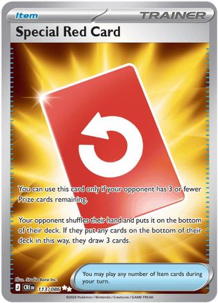 Special Red Card - 113 - ME04 Chaos Rising Holofoil - Game Nerdz