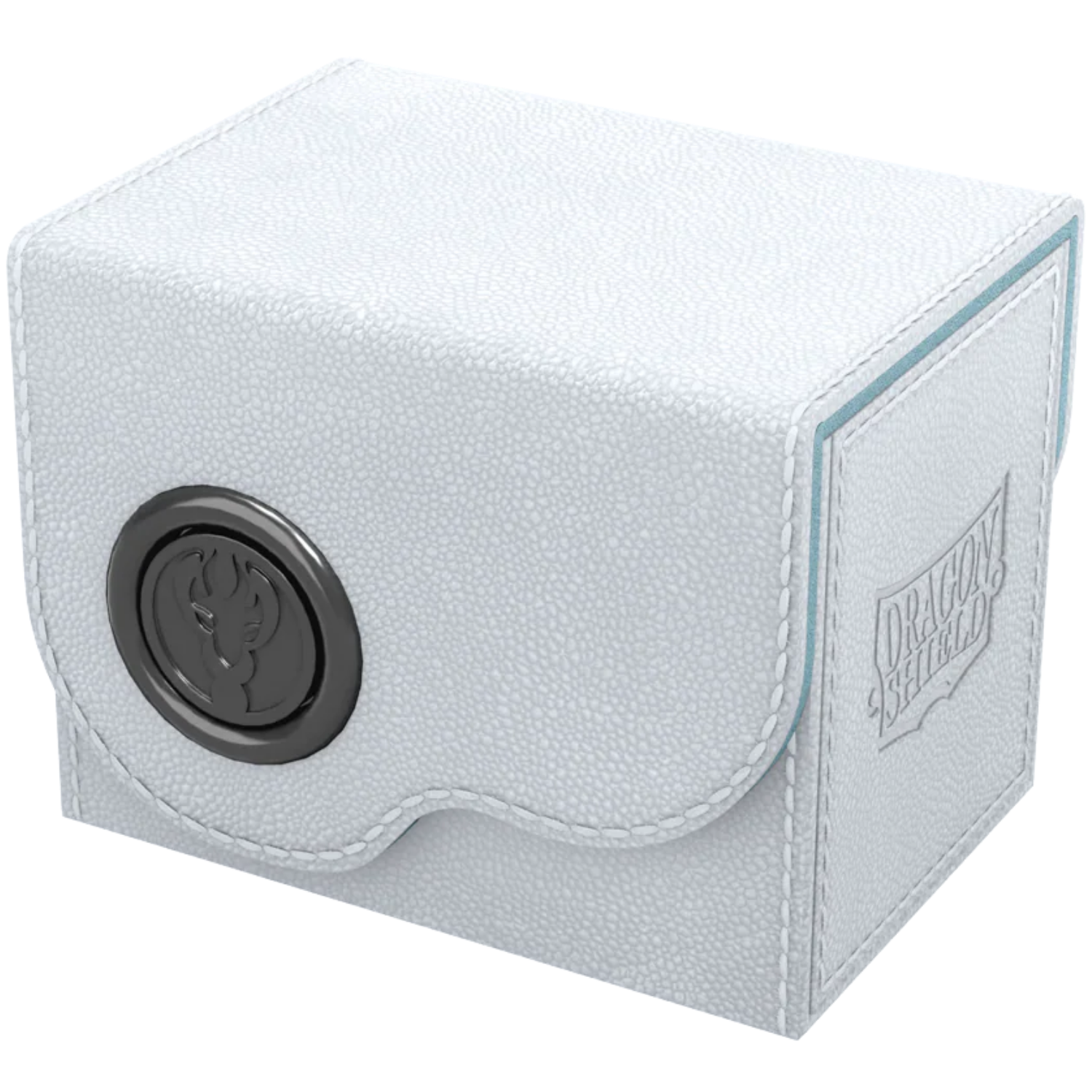 Dragon Shield: Dragon Box - 80+ Deck Box - White & Aqua (PREORDER