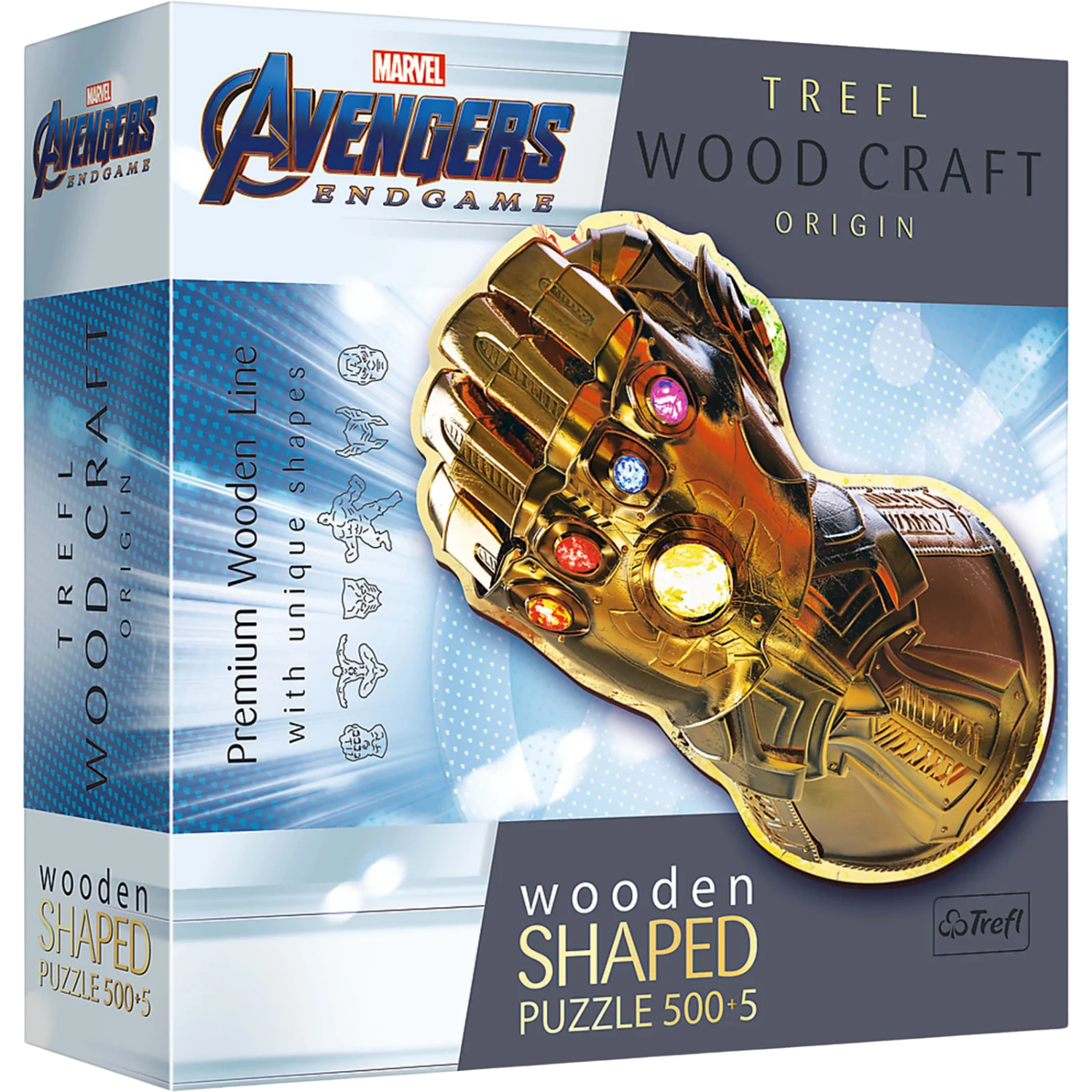 Trefl Puzzle: Wood Craft - Marvel - Infinity Gauntlet (500 + 5pcs