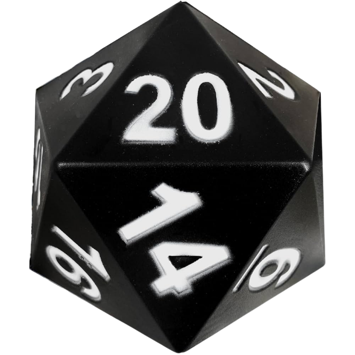 KESS Giant D20 Foam Dice - Black - Game Nerdz