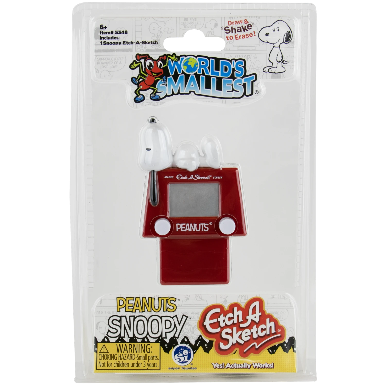 Worlds Smallest: Peanuts Snoopy Etch A Sketch - Game Nerdz