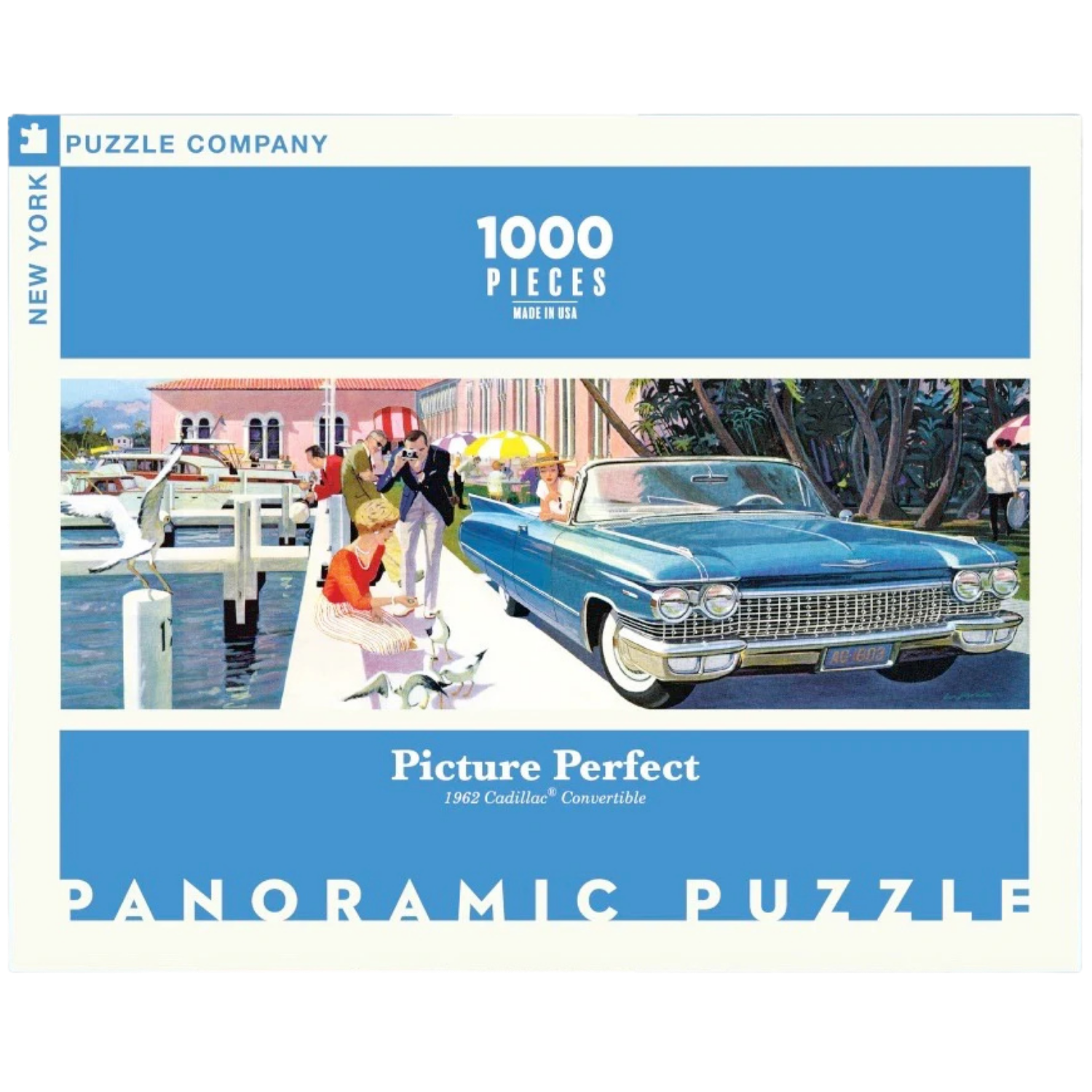 Picture Perfect: 1962 Cadillac Convertible - Panoramic Puzzle