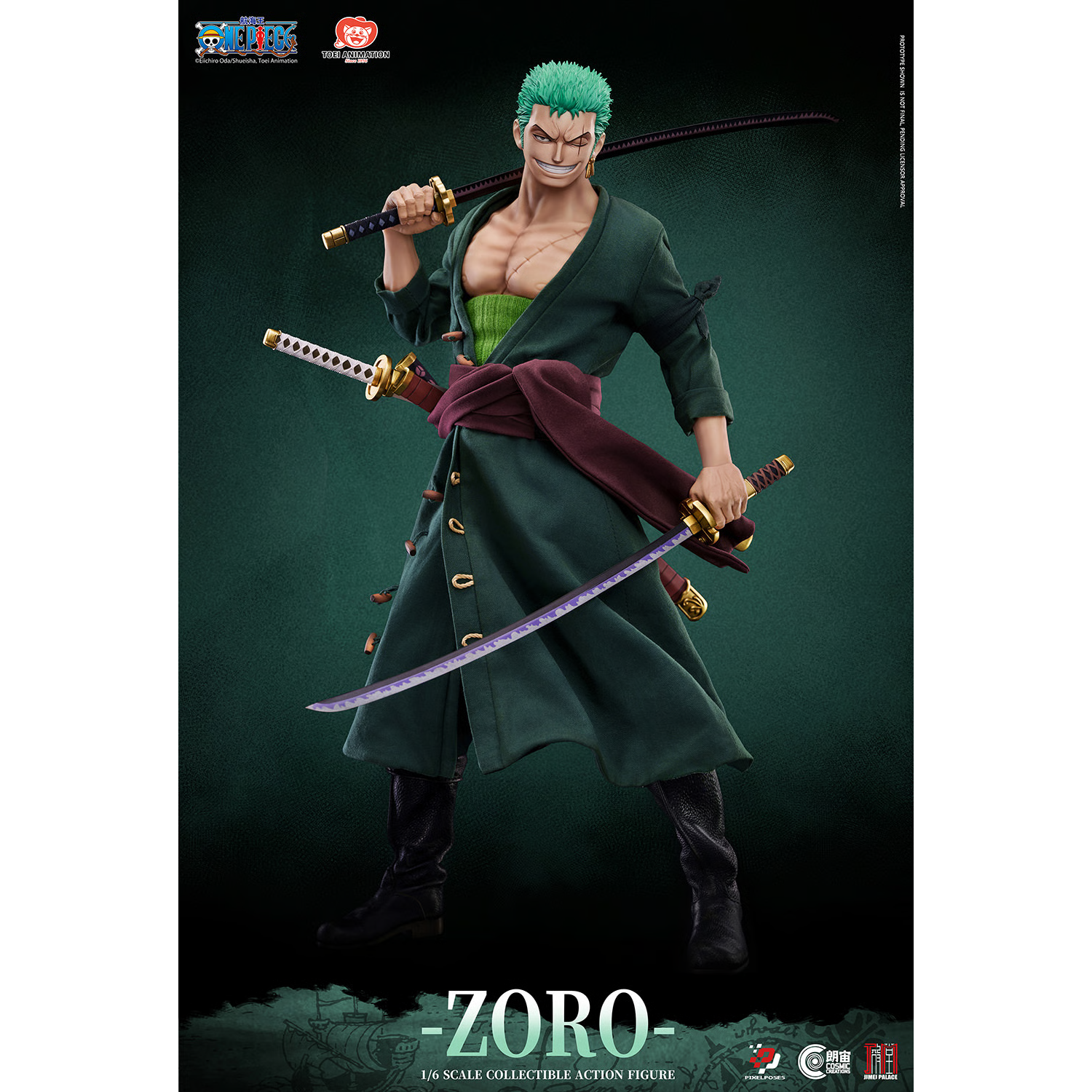 One Piece: Roronoa Zoro - 1/6th Scale Action Figure (Deluxe