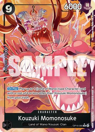 Kouzuki Momonosuke (085) (Alternate Art) (OP16-085) The Time of