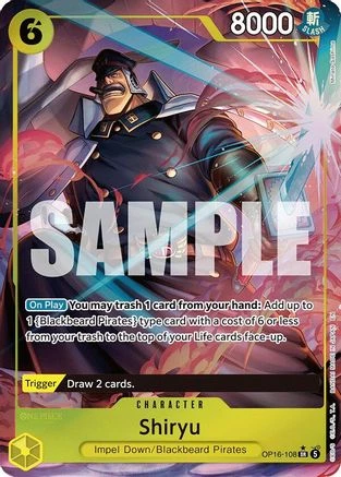 Shiryu (Alternate Art) (OP16-108) The Time of Battle Foil - Game Nerdz