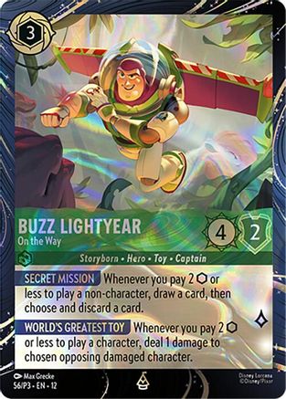 Buzz Lightyear - On the Way (56) - Disney Lorcana Promo Cards