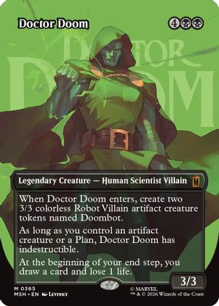 MTG ボーダーレス ドクター・ドゥーム/Doctor Doom Doctor Doom (Borderless) (365) (MSH-365) - Marvel Super Heroes
