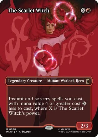 MARVEL SUPER HEROESプロテクターメタリックスカーレットウィッチ The Scarlet Witch (Borderless) (MSH-368) - Marvel Super Heroes