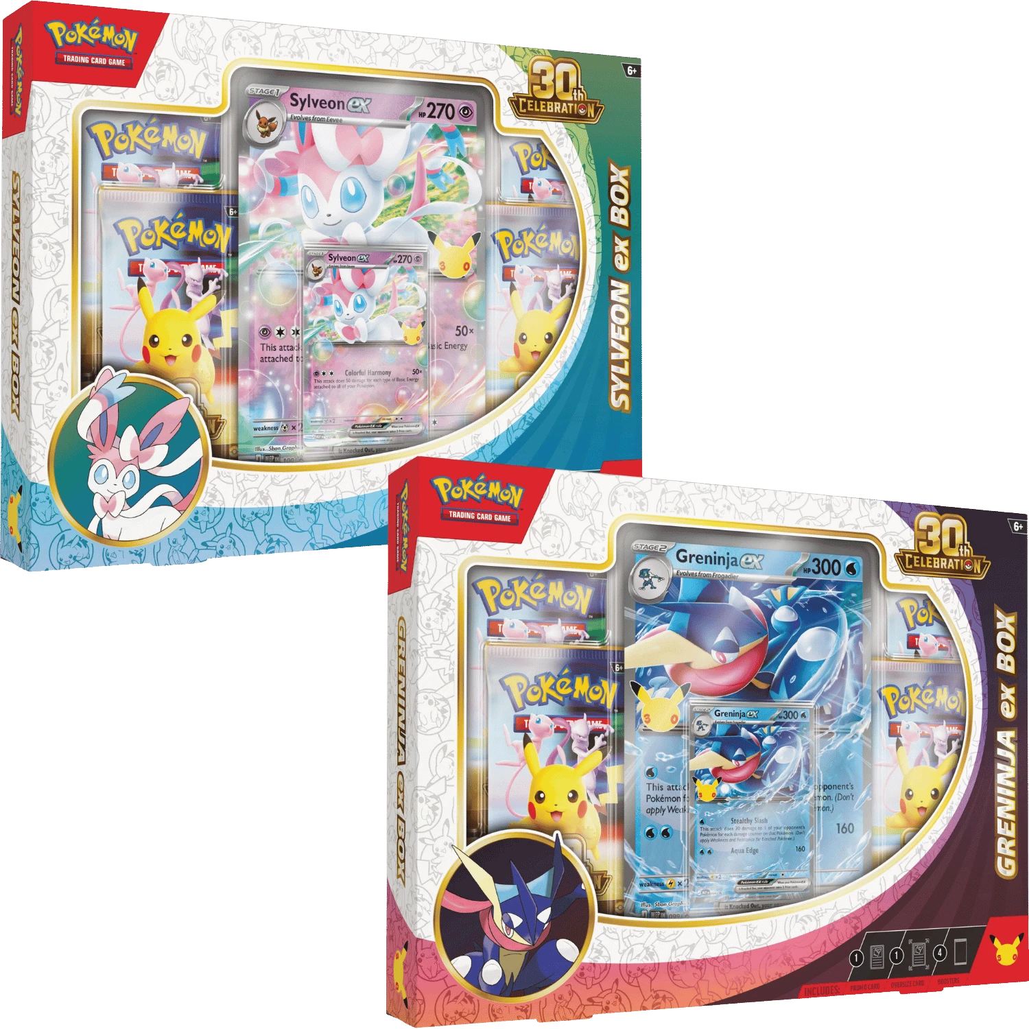 Pokemon: 30th Celebration - Sylveon ex / Greninja ex Box (PREORDER