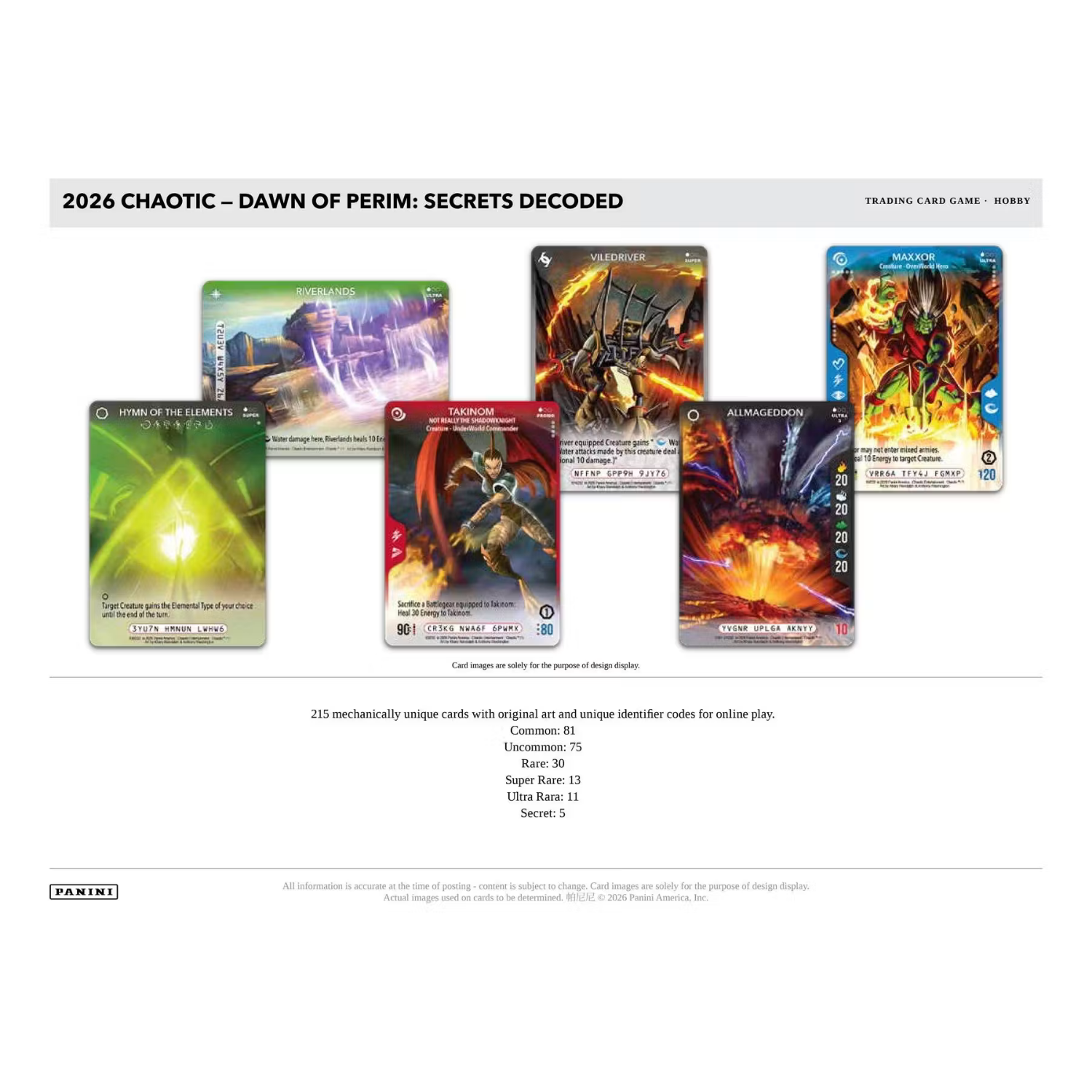 Chaotic TCG: Dawn of Perim - Secrets Decoded - Booster Box