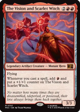 The Vision and Scarlet Witch (MSC-707) - Commander: Marvel Super
