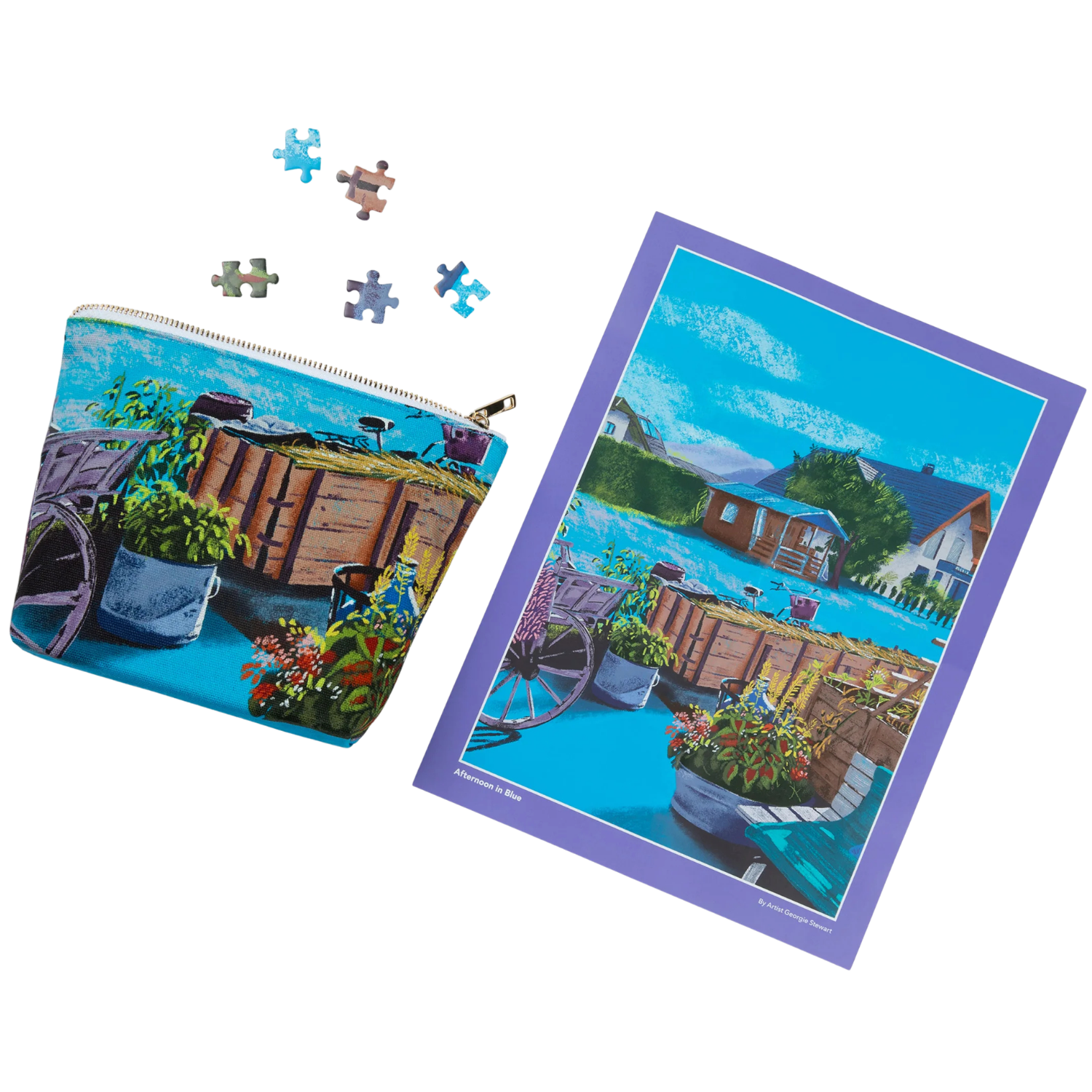 Canvas Classics: Afternoon in Blue - Puzzle (500pcs) - Game Nerdz Canvas Classics: Afternoon in Blue - Puzzle (500pcs) - Game Nerdz