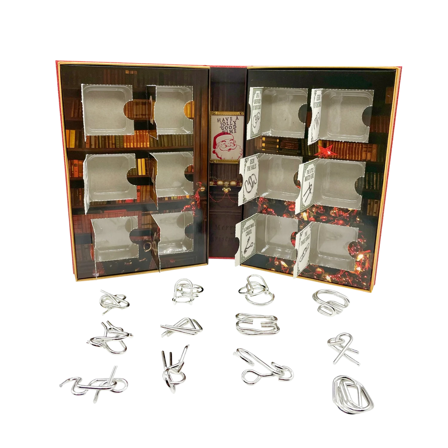 12 Puzzles Before Christmas: A Metal Brainteaser Set Advent