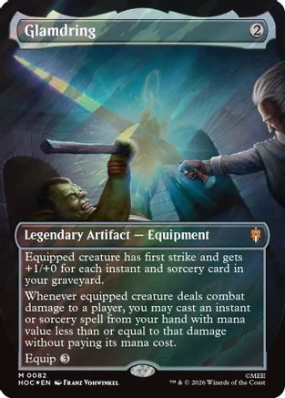 Glamdring (Borderless) (Surge Foil) (HOC-082) - The Hobbit